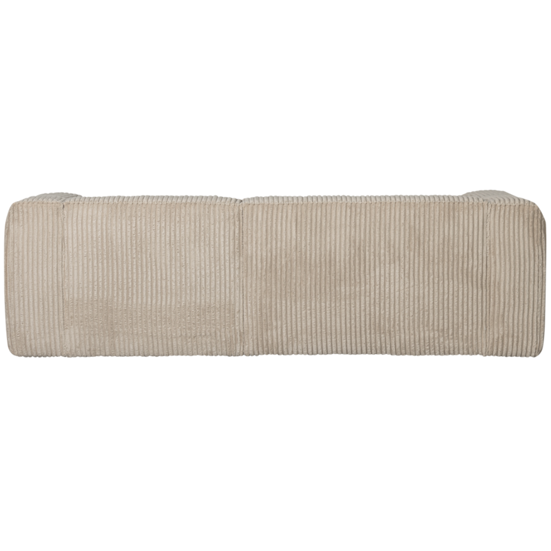 WOOOD-collectie Bean Chaise Longue Rechts Grove Ribstof Travertin