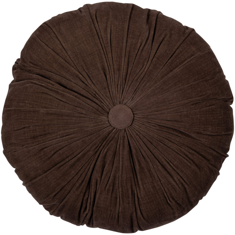 WOOOD-collectie Aziz Kussens Velvet Bruin/Naturel - Set Van 3