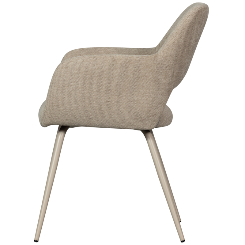 WOOOD-collectie Jenny Eetkamerstoel Geweven Stof Naturel