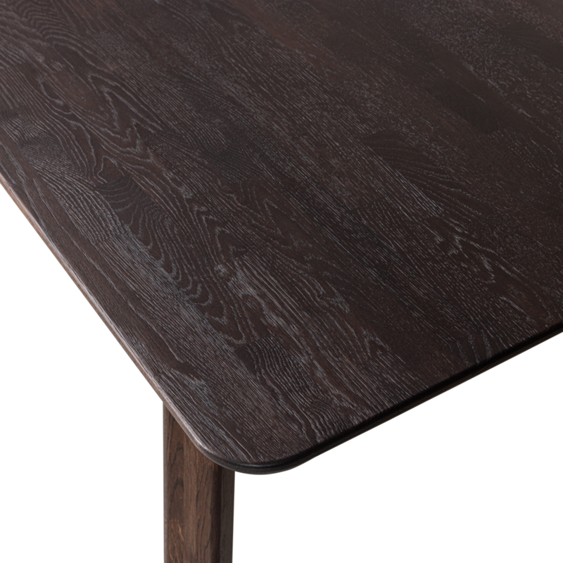 WOOOD-collectie Tablo Eettafel Afgerond Vl 200X90Cm Mystic Brown [Fsc]