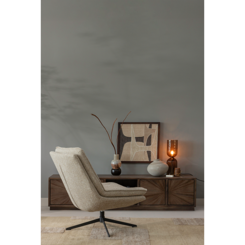 WOOOD-collectie ANNO WANDDECO KATOEN NATUREL/BRUIN