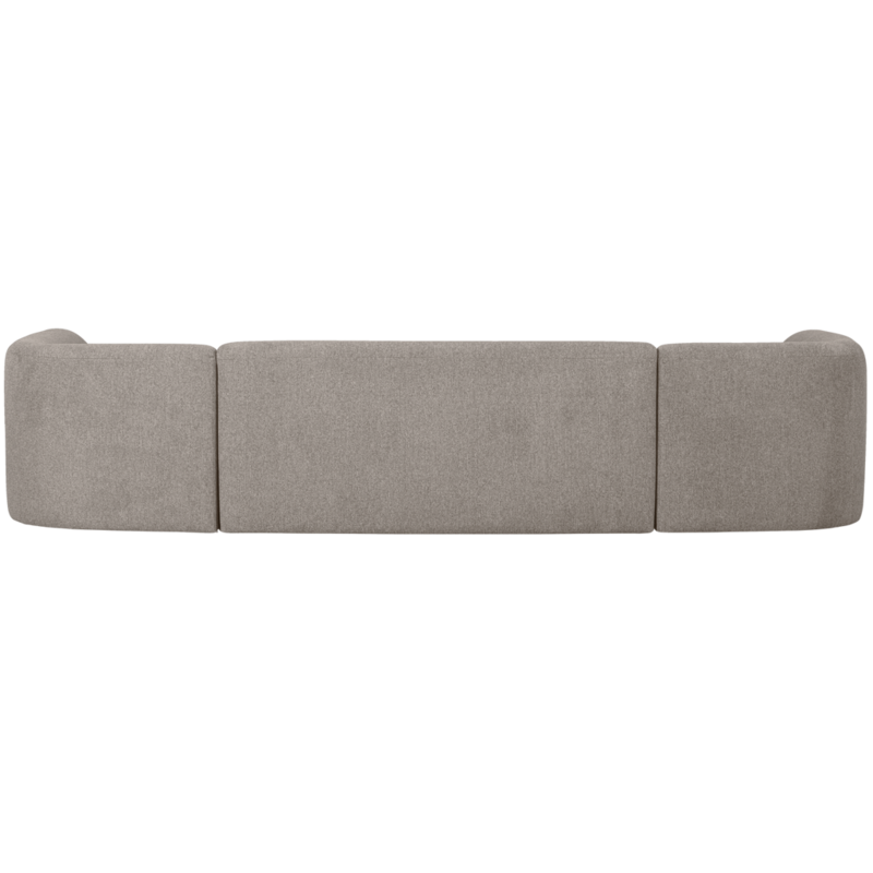 WOOOD-collectie Sloping U-Vorm Bank Off White Melange