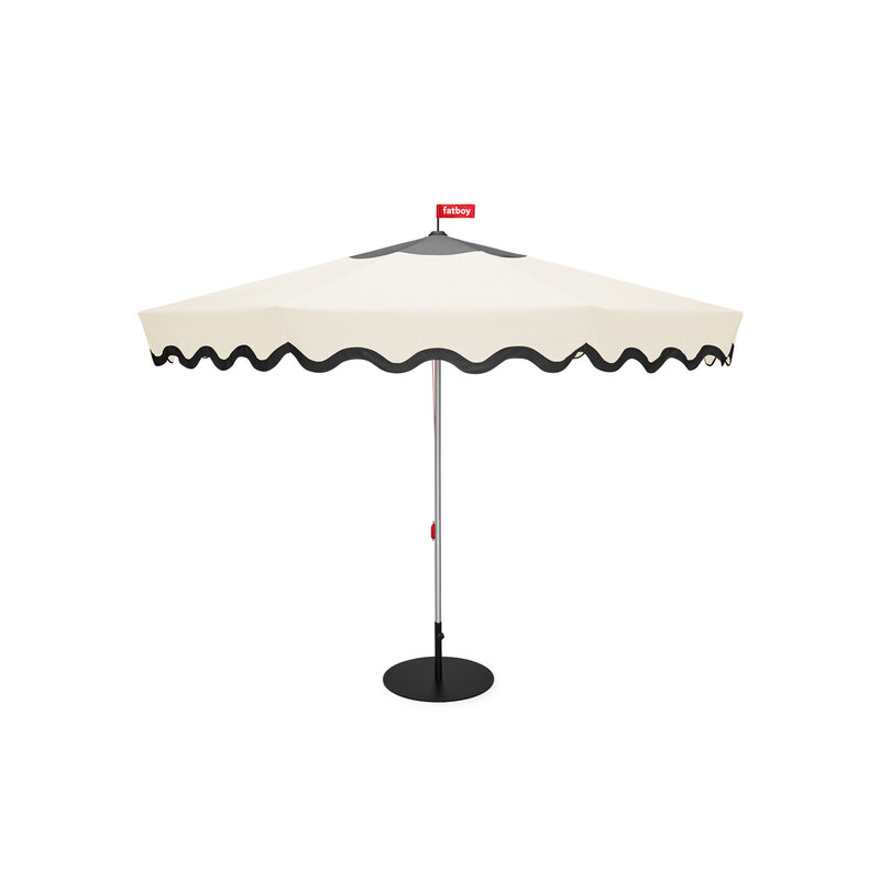 Fatboy-collectie Parasol Pensol creme incl. parasolvoet zwart