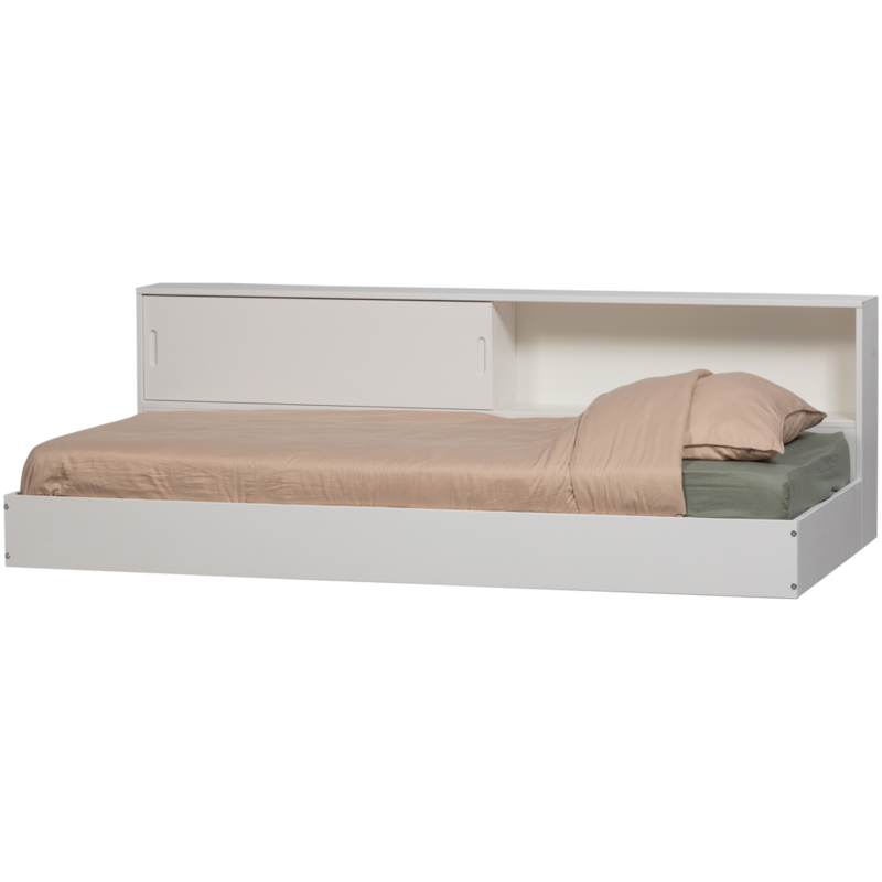 WOOOD-collectie Carter Bed Grenen Wit 90X200Cm [Fsc]