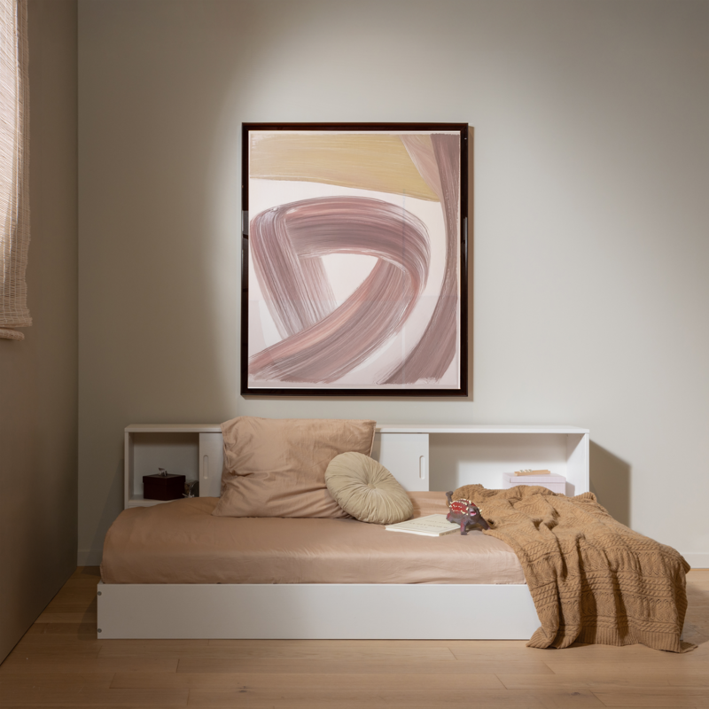 WOOOD-collectie Carter Bed Grenen Wit 90X200Cm [Fsc]