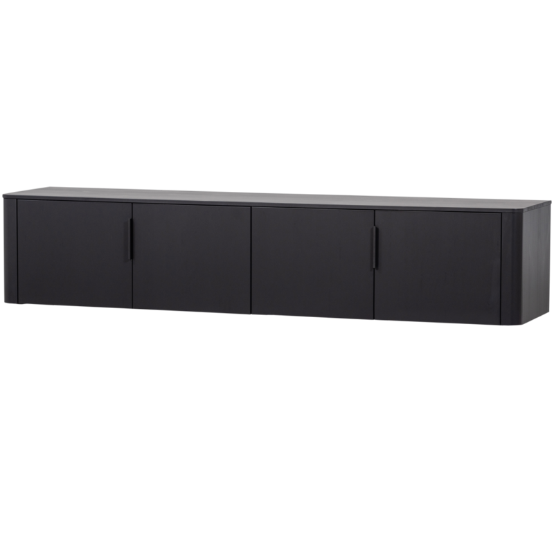 WOOOD-collectie Gunnar Tv Meubel 200 Cm Grenen Matzwart [Fsc]
