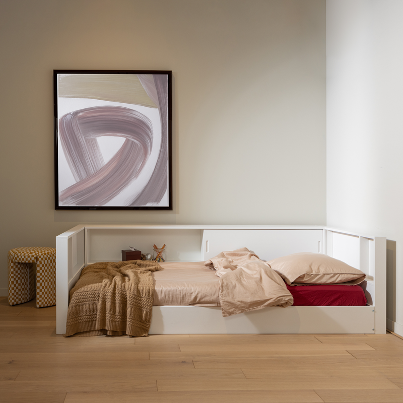 WOOOD-collectie Carter Bedbank Grenen Wit [Fsc]