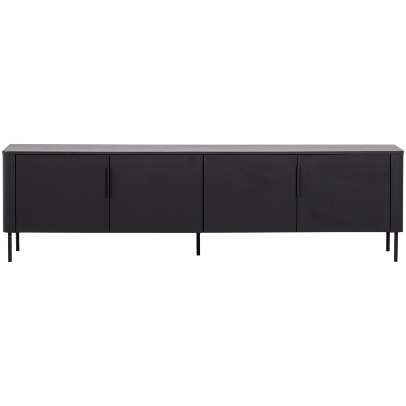 WOOOD-collectie Gunnar Tv Meubel 200 Cm Grenen Matzwart [Fsc]