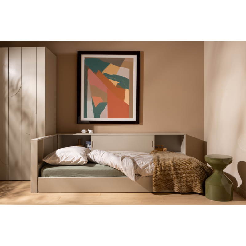 WOOOD-collectie CARTER HOEKBED LINKS/RECHTS GRENEN DUST [fsc]