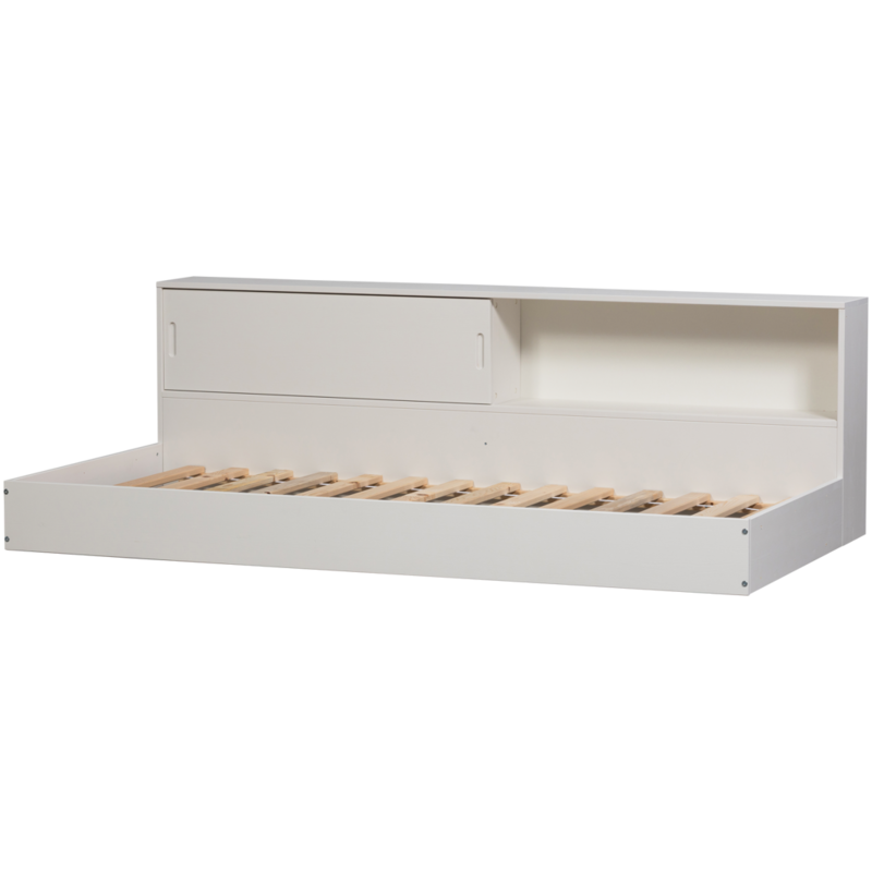 WOOOD-collectie Carter Bed Grenen Wit 90X200Cm [Fsc]