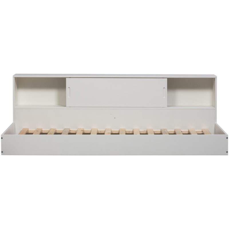 WOOOD-collectie Carter Bed Grenen Wit 90X200Cm [Fsc]