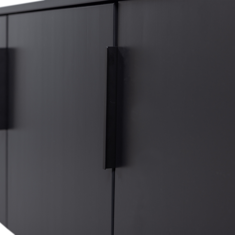 WOOOD-collectie Gunnar Tv Meubel 154 Cm Grenen Matzwart [Fsc]