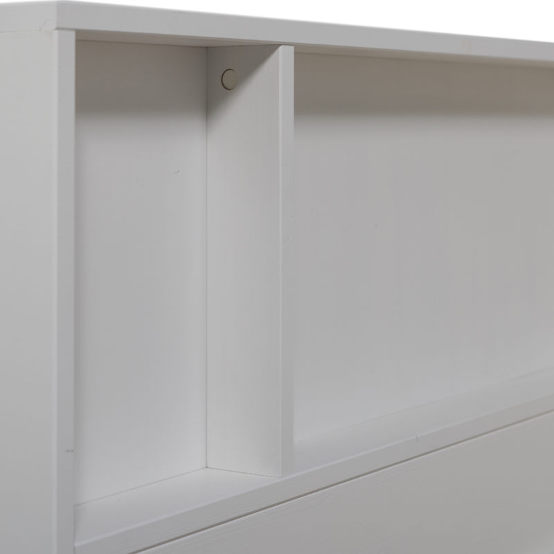 WOOOD-collectie Carter Bed Grenen Wit 90X200Cm [Fsc]