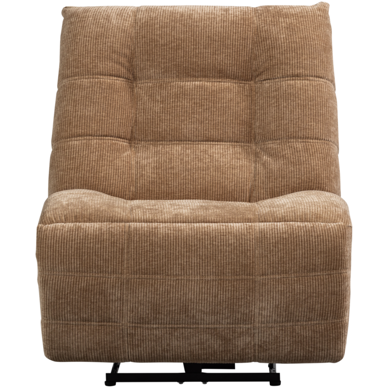WOOOD-collectie Hein Relaxfauteuil Elektrisch Geweven Rib Lichtbruin