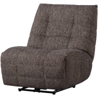 WOOOD Hein Relaxfauteuil Elektrisch Melange Antraciet/Bruin