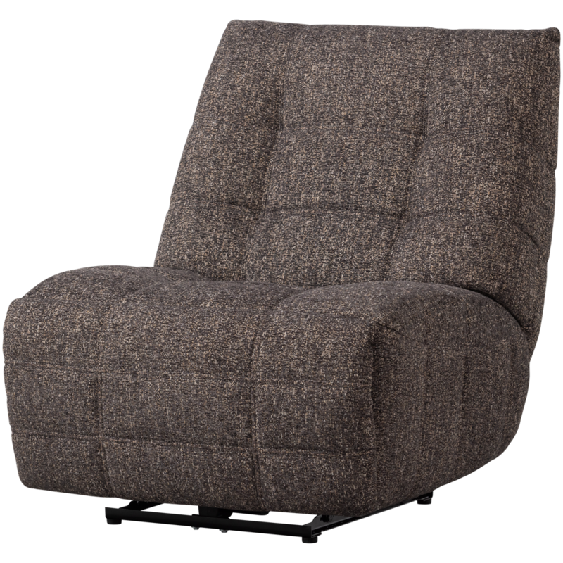 WOOOD-collectie Hein Relaxfauteuil Elektrisch Melange Antraciet/Bruin