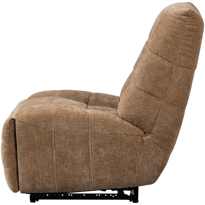 WOOOD-collectie Hein Relaxfauteuil Elektrisch Geweven Rib Lichtbruin