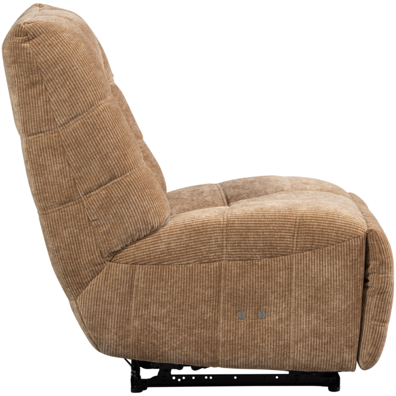 WOOOD-collectie Hein Relaxfauteuil Elektrisch Geweven Rib Lichtbruin
