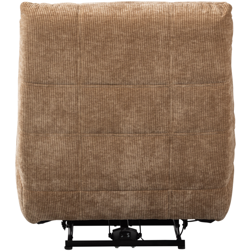 WOOOD-collectie Hein Relaxfauteuil Elektrisch Geweven Rib Lichtbruin