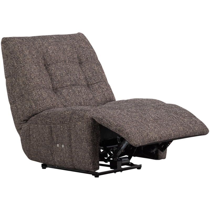 WOOOD-collectie Hein Relaxfauteuil Elektrisch Melange Antraciet/Bruin