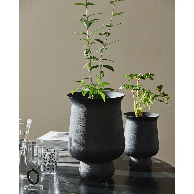 Nordal-collectie ADONY plantenbak M - zwart