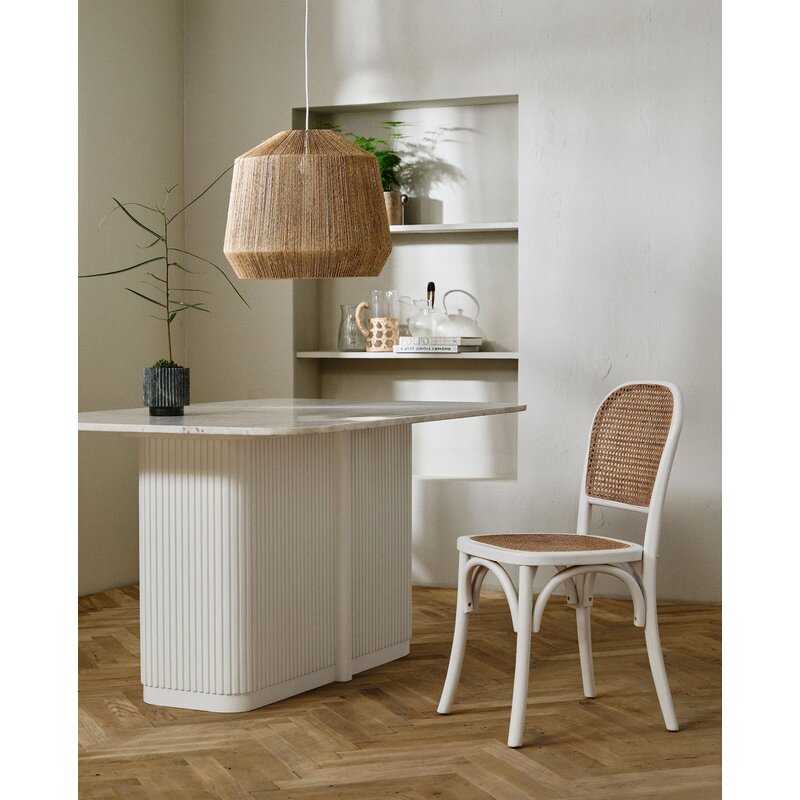 Nordal-collectie ERISO eettafel - Ivory nature marmeren tafelblad