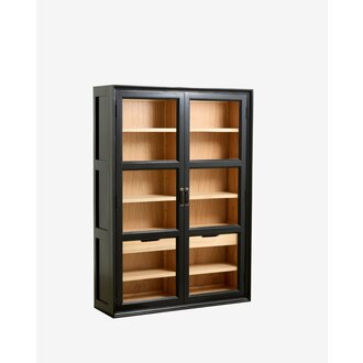 Nordal VIVA wandkast - 2 deuren - zwart