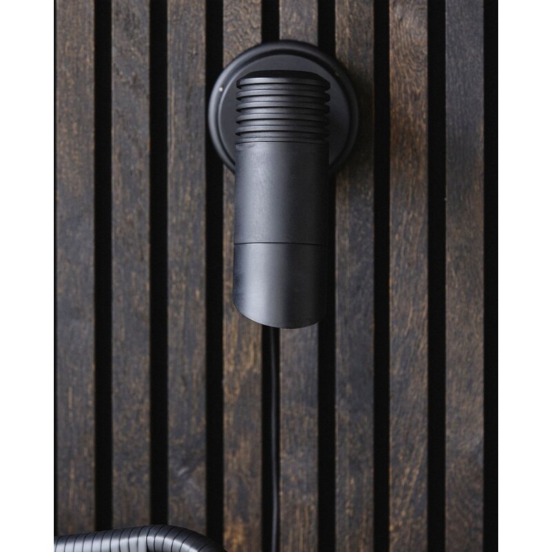 Nordal-collectie BRAGI wandlamp outdoor - zwart