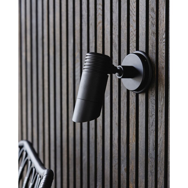 Nordal-collectie BRAGI wall lamp, outdoor - black