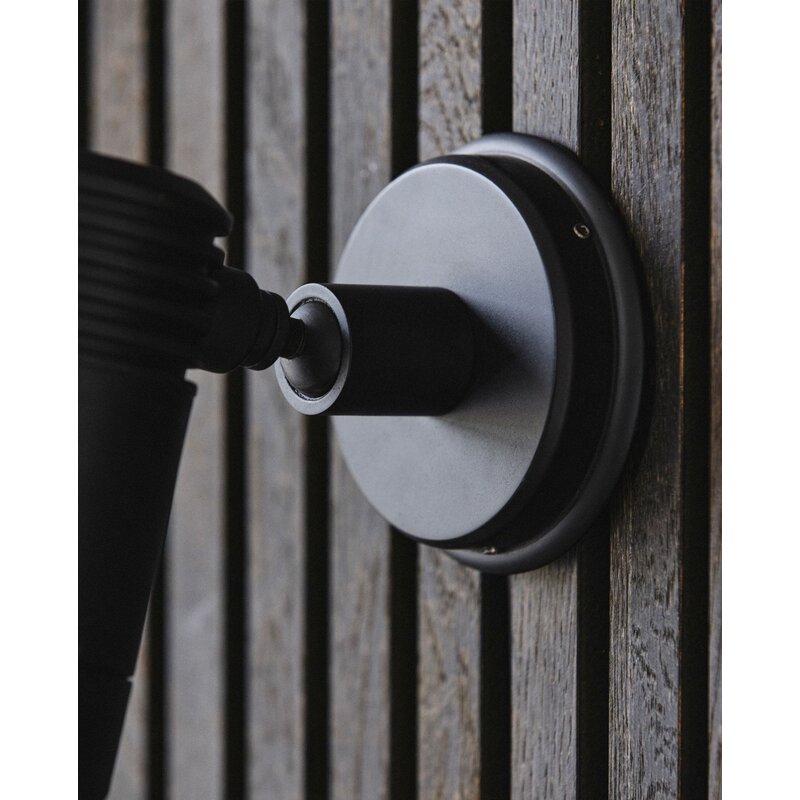 Nordal-collectie BRAGI wall lamp, outdoor - black