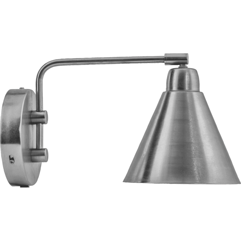 House Doctor-collectie Wandlamp Game Geborstelde zilveren afwerking