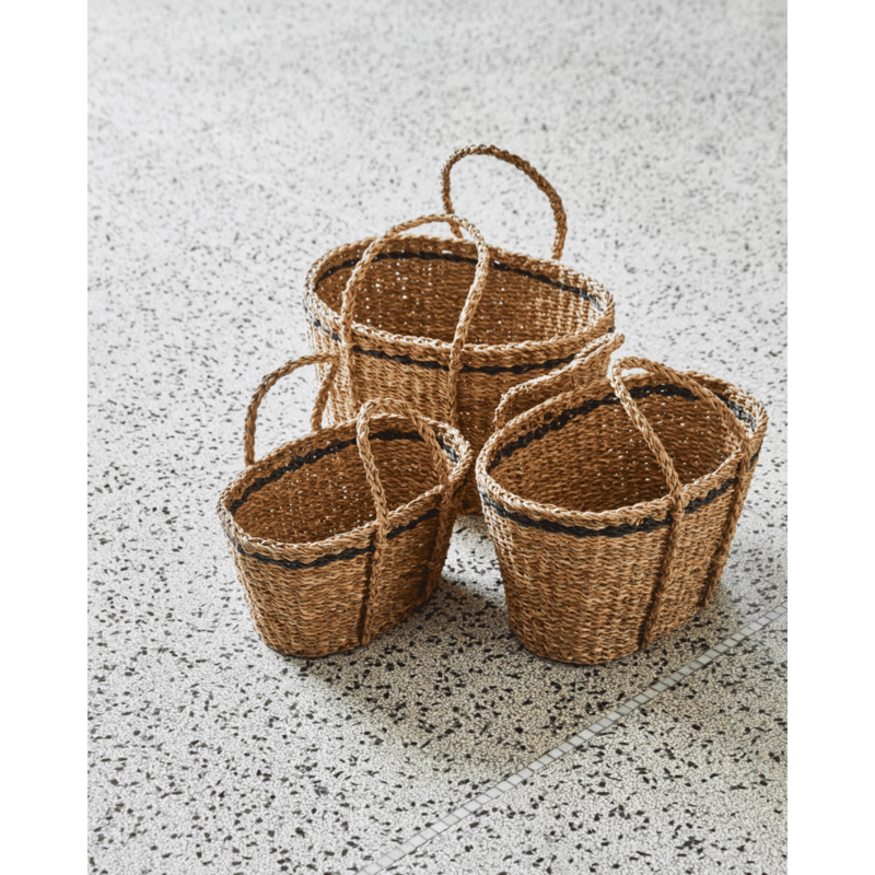 House Doctor-collectie Manden Laine Naturel - set van 3