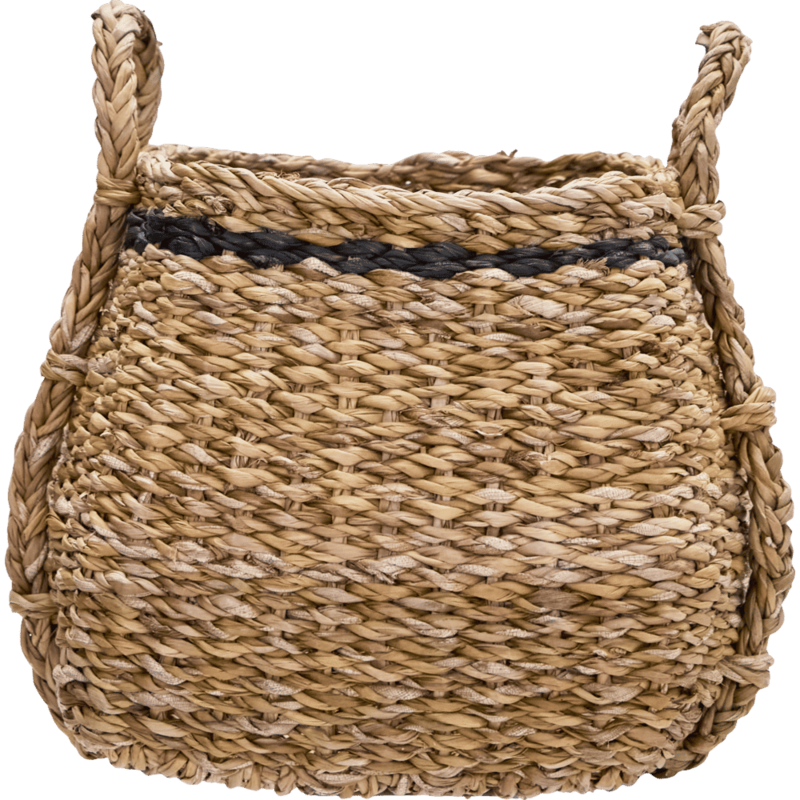 House Doctor-collectie Manden Laine Naturel Zwart - set van 3