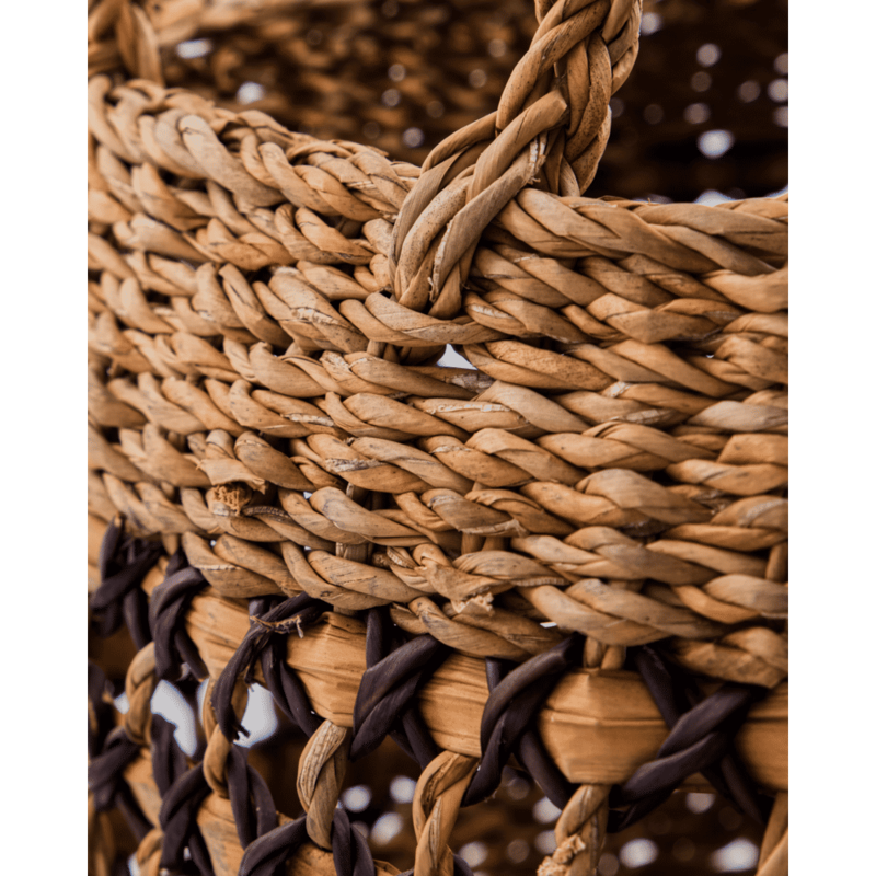 House Doctor-collectie Mand Pauta Naturel Zwart - set van 2