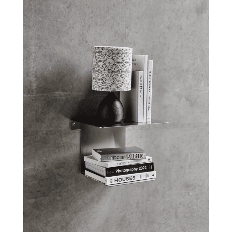 House Doctor-collectie Plank Book Geborstelde zilveren afwerking
