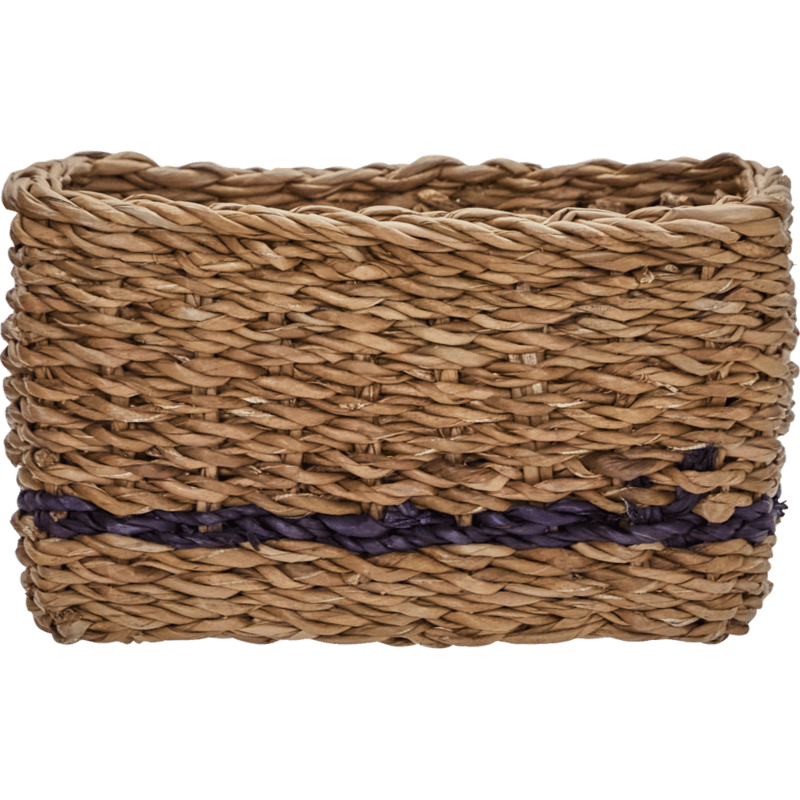 House Doctor-collectie Opbergmand Squares Naturel -set van 6