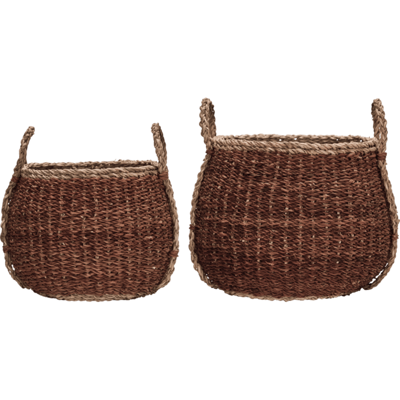 House Doctor-collectie Opbergmand Rangi Bruin - set van 2