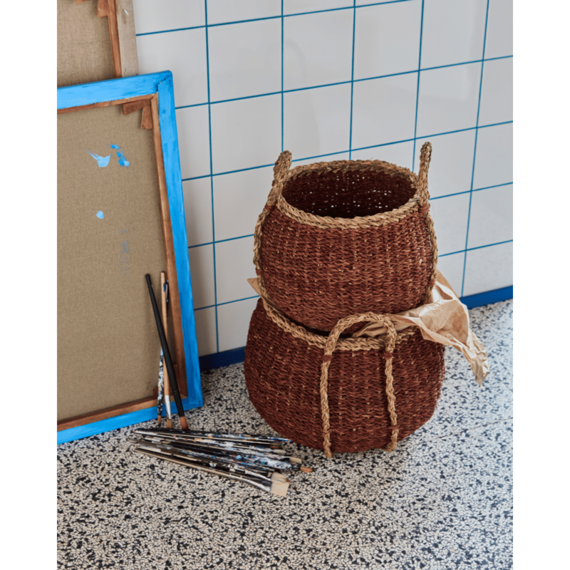 House Doctor-collectie Opbergmand Rangi Bruin - set van 2
