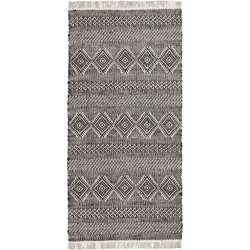 House Doctor-collectie Vloerkleed Ethnic Zwart Naturel