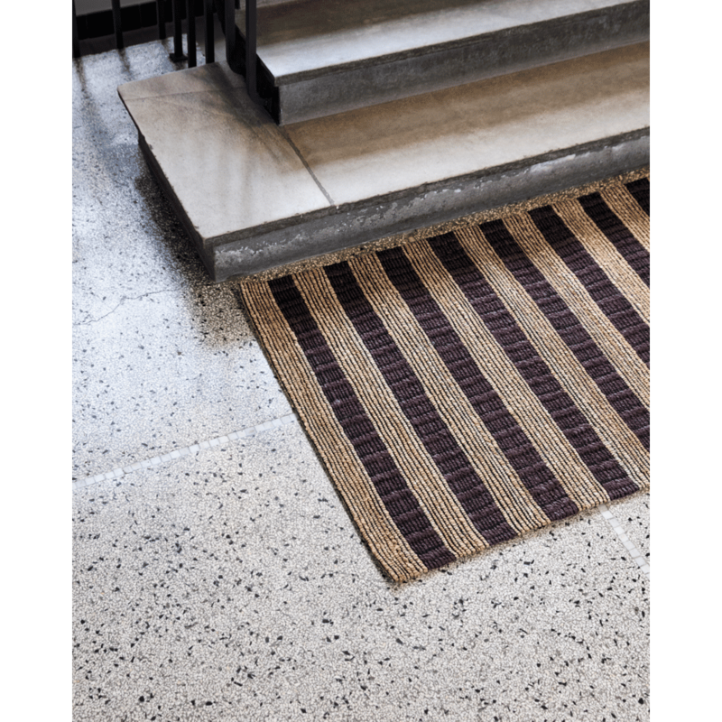 House Doctor-collectie Vloerkleed Block Bruin Naturel