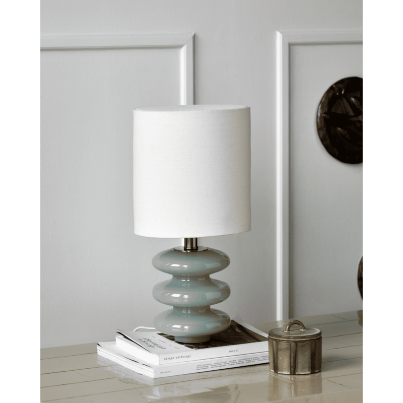 House Doctor-collectie Tafellamp Step S Lichtblauw Gebroken wit
