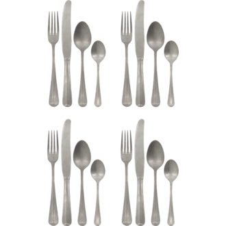 House Doctor Bestekset, HDBrush, Zilveren afwerking