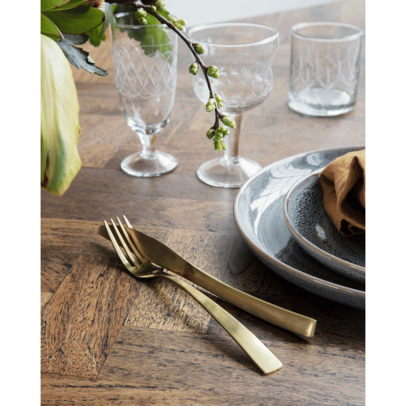 House Doctor-collectie Bestekset Golden Gouden