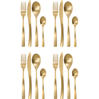 House Doctor Cutlery set Golden Golden