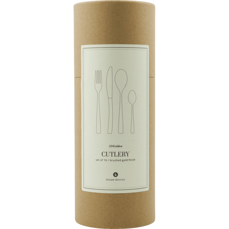 House Doctor-collectie Cutlery set Golden Golden