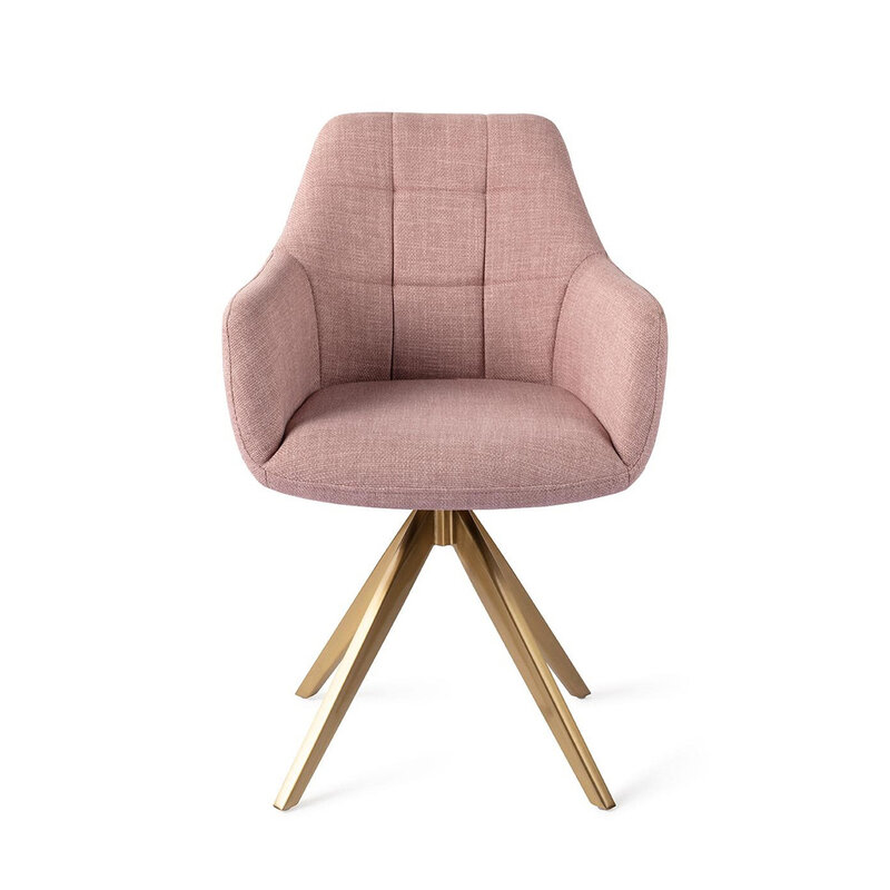 Jesper Home Noto VIntage Rose Eetkamerstoel - Turn Gold