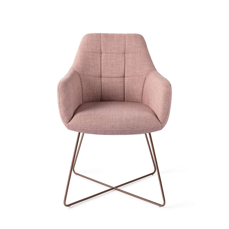 Jesper Home Noto VIntage Rose Eetkamerstoel - Cross Rose