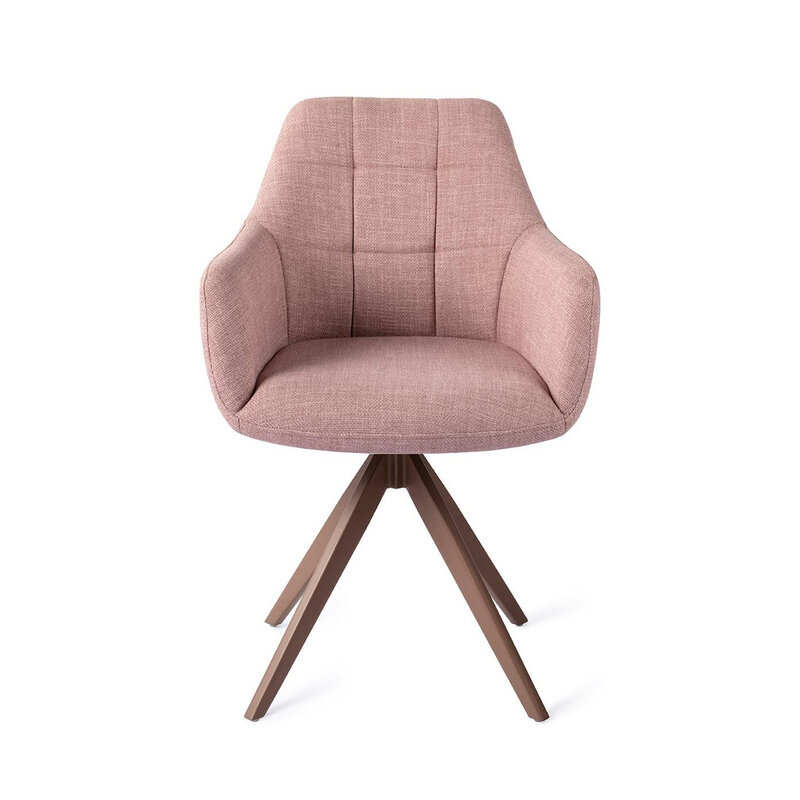 Jesper Home Noto VIntage Rose Eetkamerstoel - Turn Brown