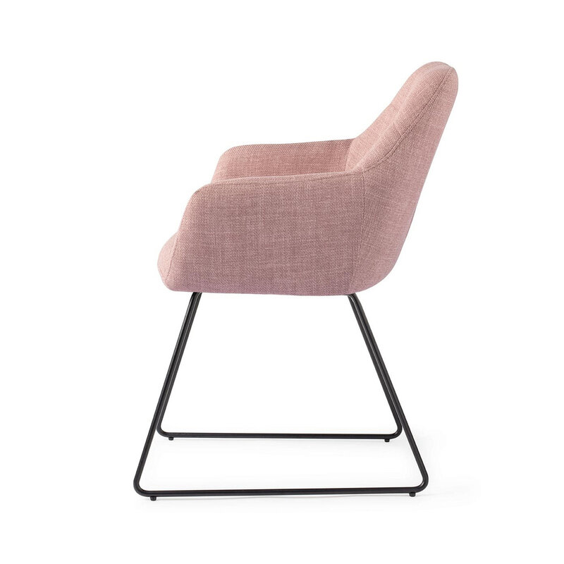 Jesper Home Noto VIntage Rose Eetkamerstoel - Slide Black
