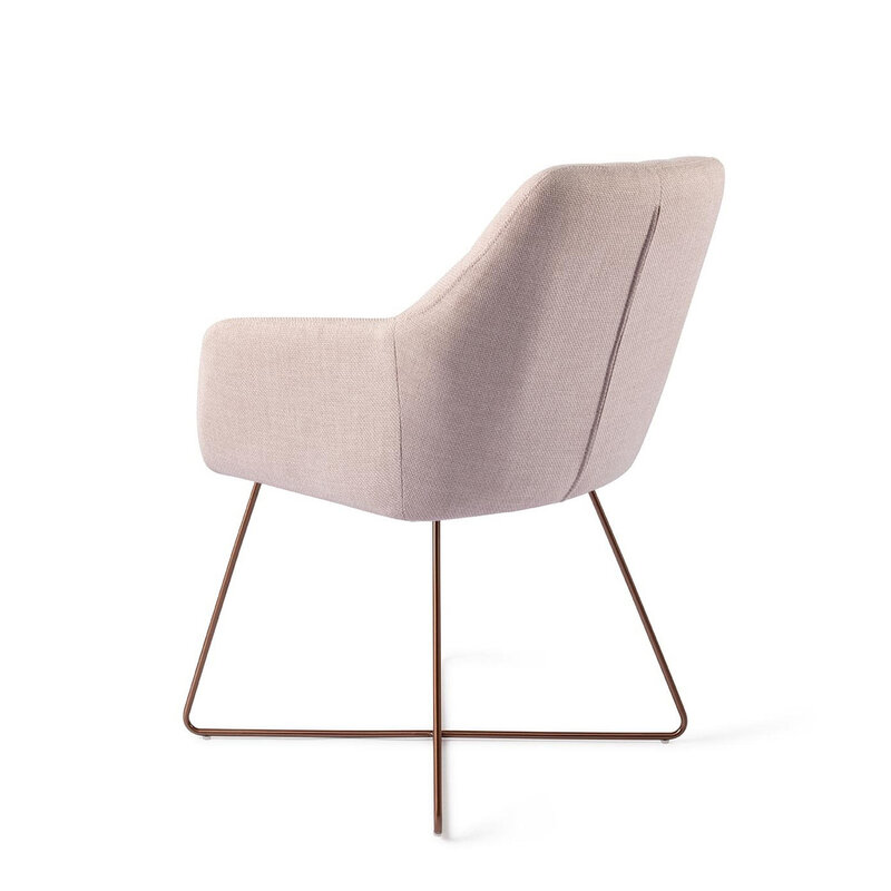Jesper Home Noto Petal Pink Eetkamerstoel - Cross Rose
